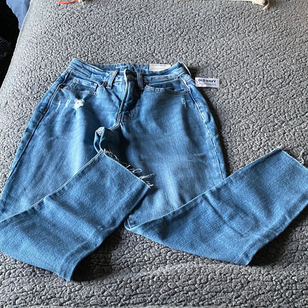Old Navy Women's Classic Blue Straight Leg Jeans